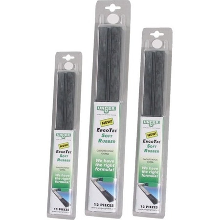 Unger Replacement Squeegee Blade, 18"L, Rubber RT450