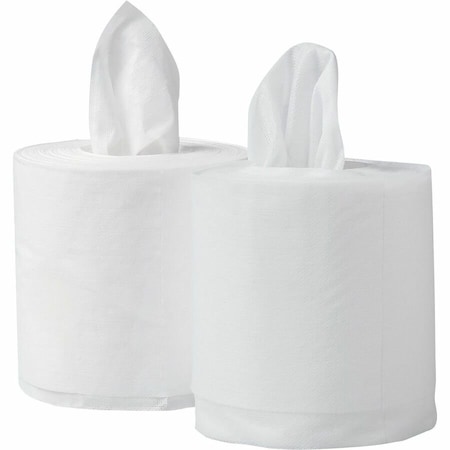 Wypall WypAll PowerClean WetTask Wipers for Solvents System (06006), Center-Pull Roll, White, Refill, PK2 06006