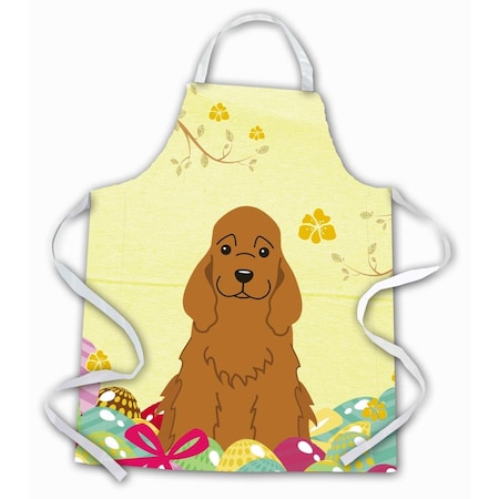 Carolines Treasures Easter Eggs Cocker Spaniel Red Apron BB6095APRON
