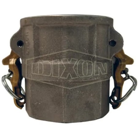 Dixon Boss-Lock Type D Cam and Groove Coupler, 1-1/2 in Nominal, Female Coupler x FNPT End Style, Aluminu AD150