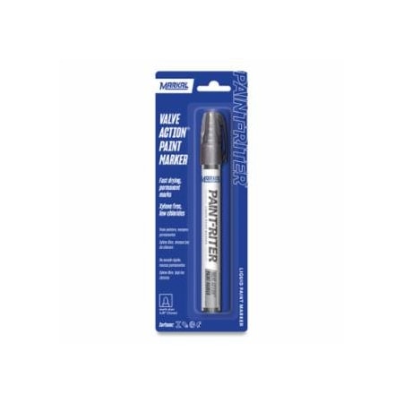 Markal PAINT-RITER VALVE ACTION Paint Marker, Aluminum, 1/8 in, Medium, 24PK 434-96804