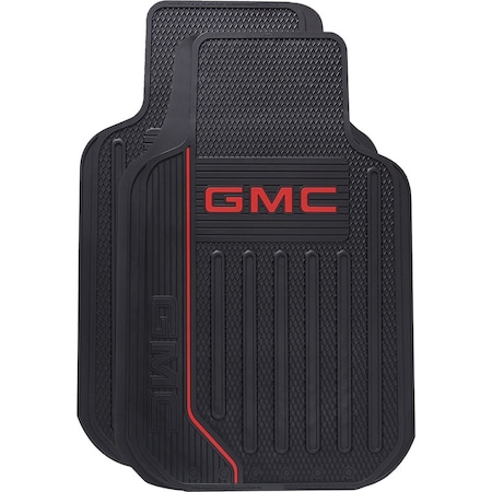 Plasticolor FLOOR MATS GMC Logo Black Rubber 001744R01