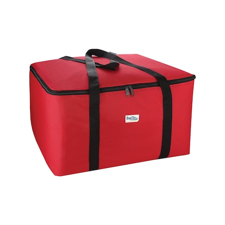Cac Foodservice CAC BagTec Delivery Bag Catering Red 22x22x12 in BTCA-1222R