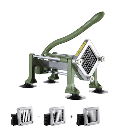Vevor French Fry Cutter Stainless Steel Potato Vegetable Slicer Chopper 2 Blades LD02
