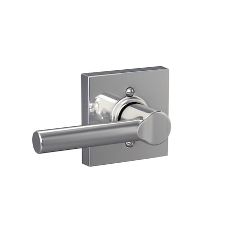 Schlage Residential Broadway Lever with Collins Rose Half Dummy Bright Chrome Finish F170BRW625COL