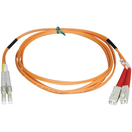 Eaton Tripp Lite Series Duplex Multimode 50/125 Fiber Patch Cable LC/SC, 1M 3 ft. N516-01M