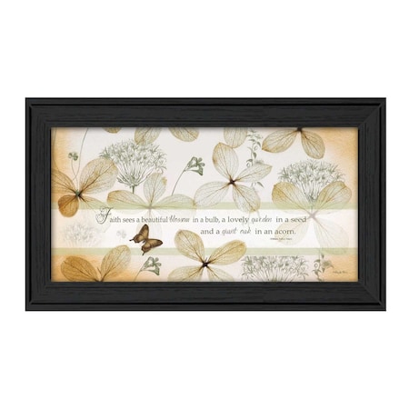 Homeroots Faith Sees Black Framed Print Wall Art 415671