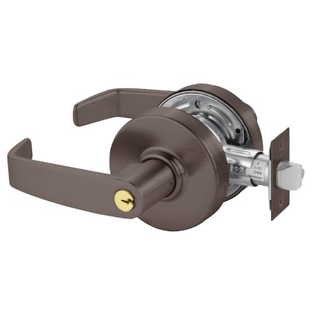 Sargent Grade 2 Storeroom/Closet Cylindrical Lock, L Lever, Conventional Cylinder, Oil-Rubbed Bronze Finish 28-7G04 LL 10B
