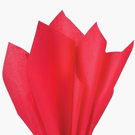 Nashville Wraps Red Color Tissue Paper, 20x30, 24 Soft Fold Sheets, 24PK CTQRE