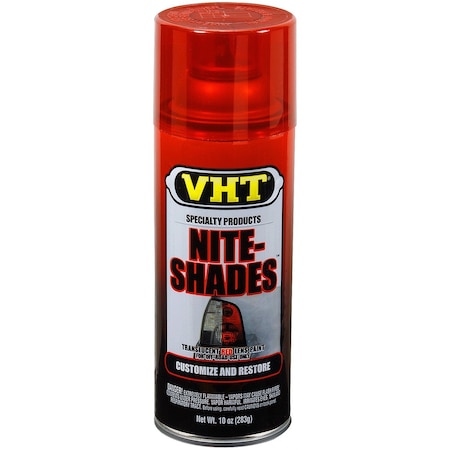 Vht Paint VHT Nite-Shades Use On Tail Lights, Side Markers and Plastic Lenses; Translucent Red SP888