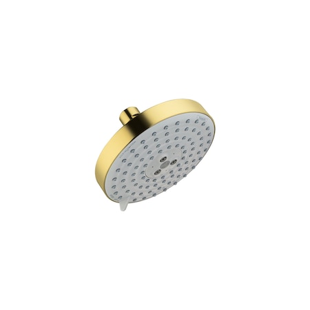 Hansgrohe Raindance S Showerhead 150 3-Jet, 2.5 GPM in Brushed Gold Optic 27495251