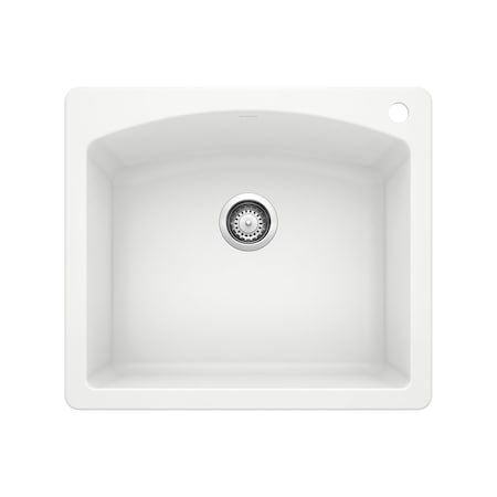 Blanco Diamond Single Bowl Dual Deck, White 440211
