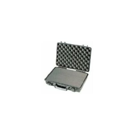 Pelican Black Protective Case, 16.88"L x 13.23"W x 4.47"D 1470