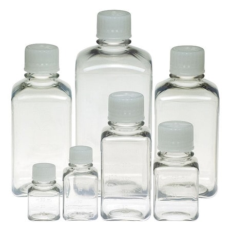 Zoro Select Media Bottle, PET, 223 mm H, PK24 PTC1000S-A