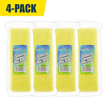 Power Clean Cellulose Sponge Mop Refill - 4PK SPMR-4