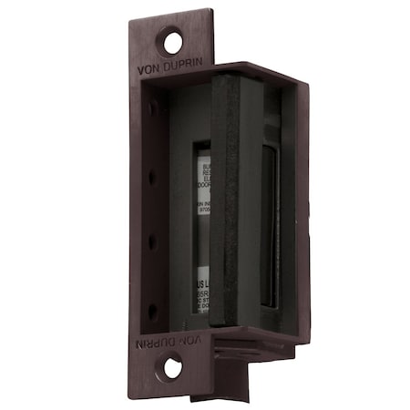 Von Duprin Grade 1 Electric Strike, Fail Secure Electrically Unlocked 12 VDC, 4-7/8in x 1-1/4in Faceplate, F 6210 12V US10B