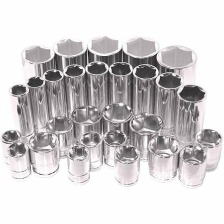 K-Tool International K Tool International KTI28122 Socket 22mm 0.5 Inch Drive Standard 6 Point KTI28122