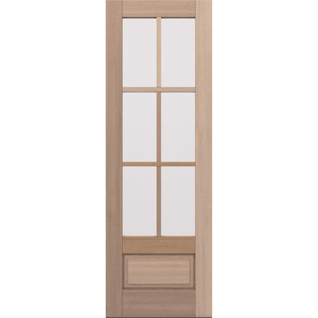 Doornmore G7506, 33.75" x 98" ( 32" Door) Left Hand, Mahogany SDL 6 Lite, 3/4 Lite Exterior Door G7506-SW-3296_1_LI