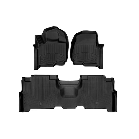 Weathertech Black, Front and Rear FloorLiner HP 441295-1-2IM