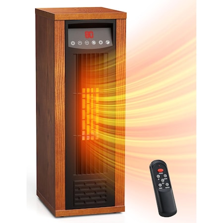 Edendirect 1500 -Watt Quartz radiant Tower Indoor Electric Space Heater with Thermostat with Remote ZR-TWH-15Q2