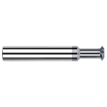 Harvey Tool 0.2500in 1/4 Cutter DIA x 0.1250in 1/8 W x 1.0000in 1 Neck L Carbide Double Angle Shank Cutte 19503-C6