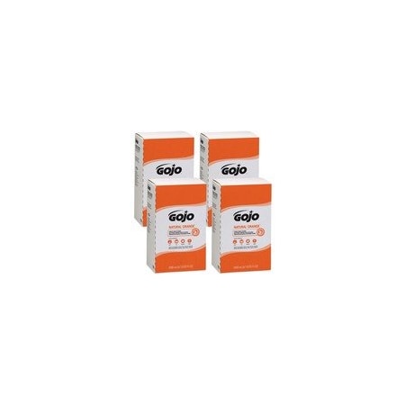 Gojo Natural Orange Pumice Hand Cleaner Refill - Orange Citrus Scent - 2.11 quart - Dirt Remover, 4PK 7255-04