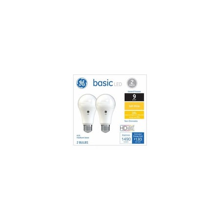 Current LED Light Bulbs, A19, Soft White, 1490 Lumens, 16-Watts Pair 37025