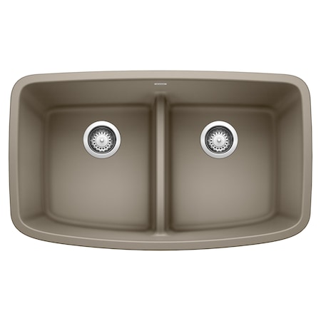 Blanco Valea Equal Double Low Divide, Truffle 442197