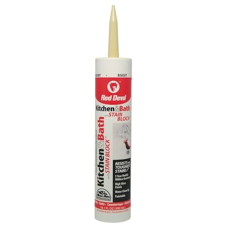 Red Devil Caulk Adh Ktn Bath Bis 10.1Oz 075022