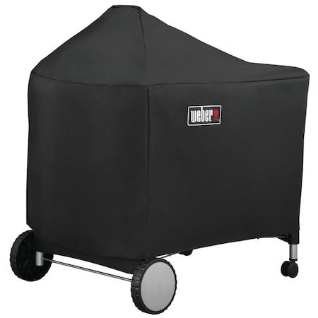 Weber Grill Cover, 51 in W, 36 in H, Polyester, Black 7152