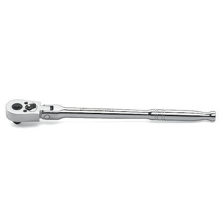 Gearwrench 3/8" Drive 45 Geared Teeth Teardrop Head Style Hand Ratchet, 10.3" L, Full Polish Chrome Finish 81219