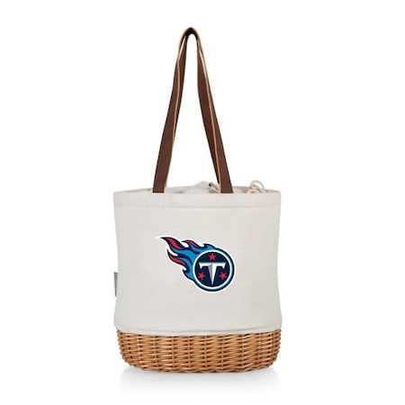 Picnic Time Family Of Brands NFL Tennessee Titans - Pico Willow and Canvas Lunch Basket 200-00-187-314-2
