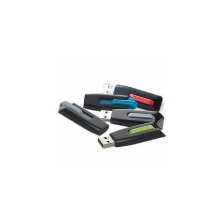 Verbatim 32GB Store 'n' Go V3 USB 3.2 Gen 1 Flash Drive, 5pk, Assorted, 32 GB, USB 3.2 (Gen 1) Type A, 4PK 70900
