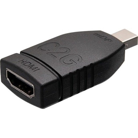 C2G Mini DisplayPort to HDMI Adapter Converter - 4K 30Hz - Nickel Connector - Gold-flash Contact - Black 29875