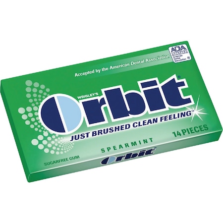 Orbit Spearmint Chewing Gum, 14-Piece 11620