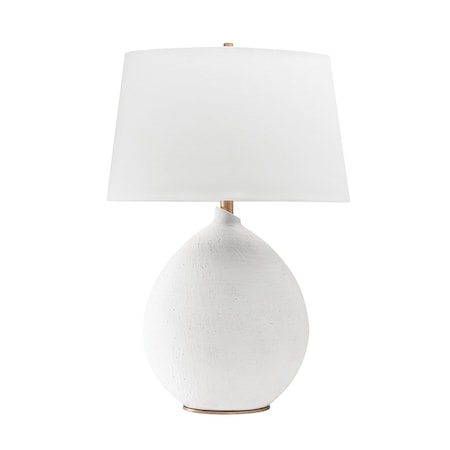Hudson Valley Lighting Denali 1 Light Table Lamp 19 In. White L1361-WH