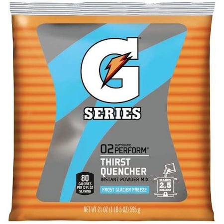 Gatorade Thirst Quencher Instant Powder Sports Drink Mix, Powder, Glacier Freeze, 21 oz Pack 33677