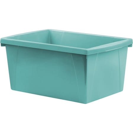 Storex Storage Bin, Plastic, Teal, 2 PK 61478U06C