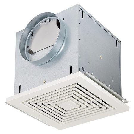 Broan-Nutone Commercial Fan, 120V AC, White Grille L300E
