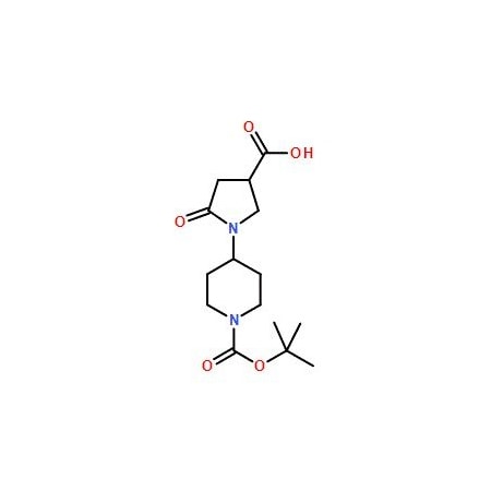 Ak Scientific 1-[1-(tert-Butoxycarbonyl)-4-piperidinyl]-5-oxo-3-pyrrolidinecarboxylic acid (250mg), CAS 937601-51 3703AF-250mg