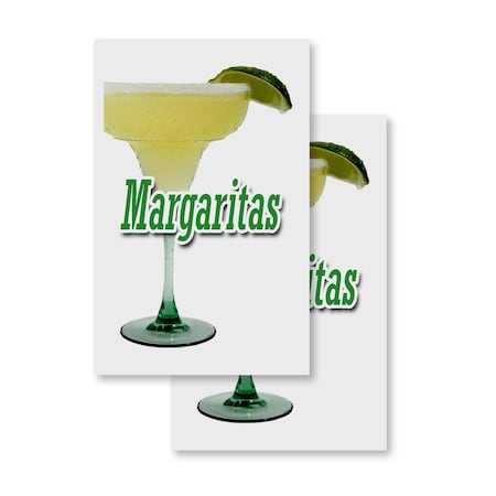 Signmission Margaritas, Vinyl Decals Only 24 Inch x 36 Inch, Vinyl Decal, 2PK DSB-2436-2PACK-Margaritas