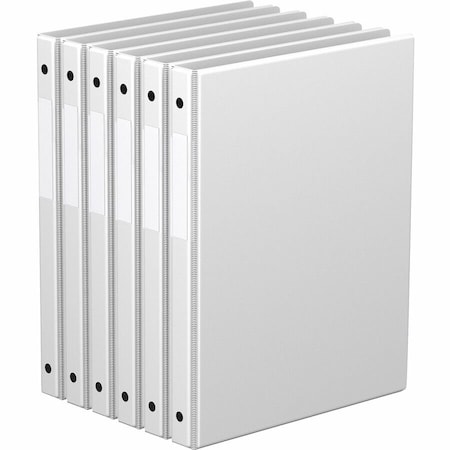 Davis Group Premium Economy, Round Ring, Binder, 6 Pack White, 5/8, 6PK 2300-00-06