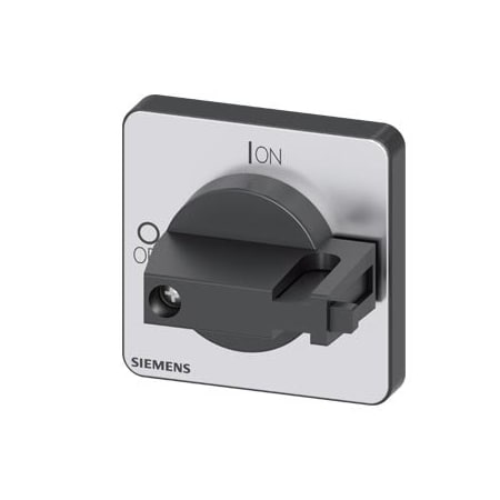 Siemens selector switch, black 48x48 mm Front plate mounting Central hole mounting 3LD9343-6C