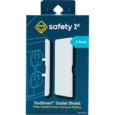 Safety 1St Outsmart Plug In White Outlet Shield, 2PK HS275