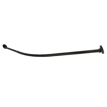 Kingston Brass 72" Stainless Steel Single Curved Shower Curtain Rod, Oil Rubbed Bronze CC7215