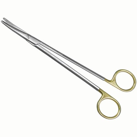 Jorgensen Laboratories Aesculap Metzenbaum Scissors, Tungsten Carbide Inserts, Gold-plated Rings, Straight 5 1/2" J0662