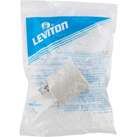 Leviton Keyless Medium Base White Porcelain Lamp Socket 008-3152-F