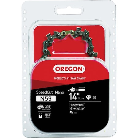 Oregon SpeedCut Nano 14'' 0.325 Low Profile Chainsaw Chain N59
