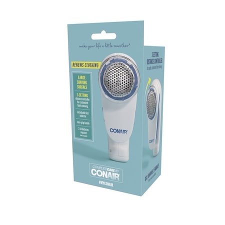 Conair Fabric Shaver, Battery, White Housing CLS1X