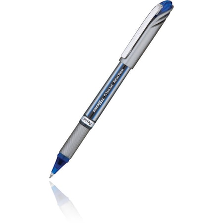 Pentel Ener Gel NV Medium Metal Tip Pens, Blue PENBL27C